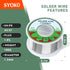 SYOKO 63/37 Soldering Wire, 1.2mm 100g Tin Lead Rosin Core Solder Wire for Electrical Soldering