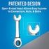 ASWS-R716, 7/16" Jonard Tools Stubby Ratcheting Combination Speed Wrench, Angled Head