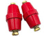 LBY 2pcs SM-76 Polyester Busbar Insulator with Screw (M10), High-Strength Supporter, Resin (Red)