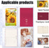 MUQING 30 Pack Seed Packet Binder Sleeves: 120 Pockets Garden Seed Storage Organizer Pages for 3 Ring Binder
