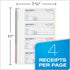 Adams 2-Part 7-5/8" 11", 200 Sets 4 (SC1182), Money and Rent Receipt Book, Carbonless, x Spiral Bound, per Book
