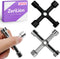 ZeriLion 2 Pack 4-Way Sillcock Key Set Versatile Water Spigot Wrench Tool Durable