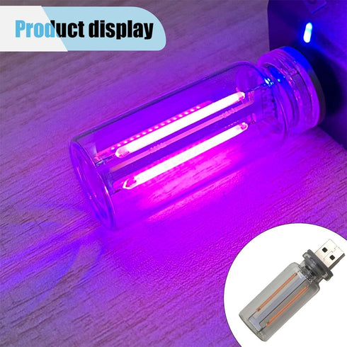 KITUREK USB LED Atmosphere Light, Plug-in USB Ambient Retro Lamps, Mini LED Car Interface Charging Night Light