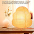 Gadpiparty E14 Cozy Japanese Rice Paper Lantern Lamp - Base Night Light with Us Plug for Bedroom, Living Room, Kids