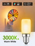 LOHAS LED C7 S6 Night Light Bulb, 15 Watt Light Bulbs Equivalent(1.5W), Mini LED Bulb Candelabra E12 Base, Soft/Warm White 3000K LED, Small Light for Bedroom Salt Lamp(6 PACK) by L LOHAS LED