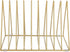 Martha Stewart Ryder Gold Mesh Metal 9 Slot Triangle Magazine File Holder, Desktop Organizer