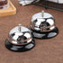 Call Bell 2 Packs, 3.3 Inch Diameter, Metal Anti-Rust Construction, Desk Bell for Hotels, Schools, Restaurants, and