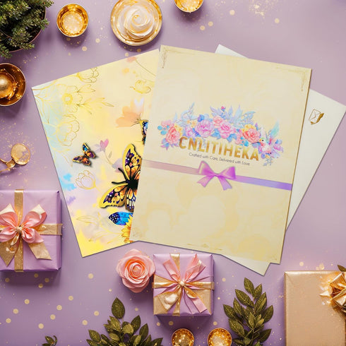 Sunflowers Butterfly Pop Up Card for Women, Pop Up Flower Greeting Card - Butterfly Theme, for Any Occasion, Mother's