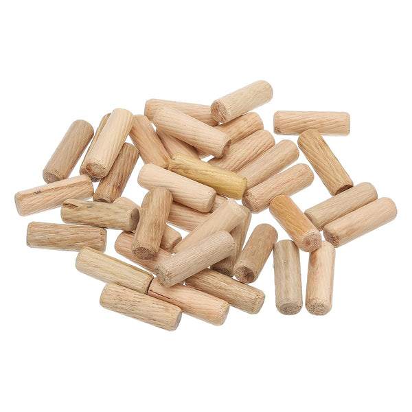 PATIKIL 3/8 Wooden Dowel Pins, 200 Pcs M10x30mm Fluted Groove Hardwood Pegs