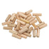 PATIKIL 3/8 Wooden Dowel Pins, 200 Pcs M10x30mm Fluted Groove Hardwood Pegs
