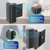 2Pack 800lbs Door Reinforcement Lock Withstands of Force - Black Extra Proof Door Lock for Kids Safety Drilling