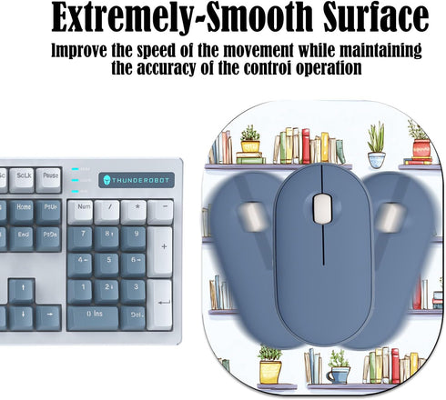 MUOHEGNT 6 7 Inch,Mini Small Mouse Pad x Mouse Pad with Non-Slip Rubber Base,Waterproof Compact Mouse Mat for Laptop