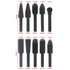 10pcs Rotary Rasp Set, 6.3mm(1/4 Inch) Shank, Woodworking Twist Drill Bits, Electrical Tools, Grinding Head