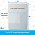 Flipside 1/2" Graph Dry Erase Board - 11" x 16" Single, White