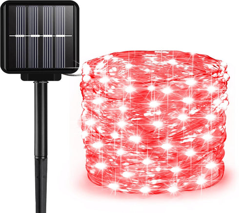 ALENEY Solar String Lights Outdoor, 66 Feet 200 LEDs 8 Modes Solar Fairy