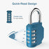 Puroma 2 Pack Combination Lock, 4 Digit Waterproof Padlock for School Gym Locker, Toolbox, Gate Storage