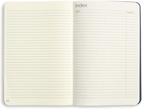 Blue Summit Supplies Executive Journals, 3 Pack Journal Set with Lined Paper and Dark Blue Linen Cover