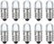 MECCANIXITY 12V/0.04A E10 Mini LED Light Bulbs, 10Pcs Miniature Screw Bulbs for Scientific Experiment Lighting