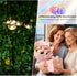 SRNPMIU IP65 2 (4Pack 24LED) Solar Lights Outdoor, Solar Firefly Swaying Light with Flower, Garden Decor Lights