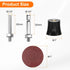 23pcs Set 1" 1/4" 240 HARFINGTON Quick Change Discs Roll Lock Sanding Discs with Shank Pad Holder Grit Surface