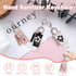 Wshxjzyay 3 30ml Pieces Small Hand Sanitizer Keychain, Portable Leather Hand Sanitizer Holder Travel Size for Lotion