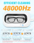 Ultrasonic Jewelry Cleaner, 11.8oz (350ML), Portable with 2 Modes, 48kHz for Glasses, Rings, Watches, and More