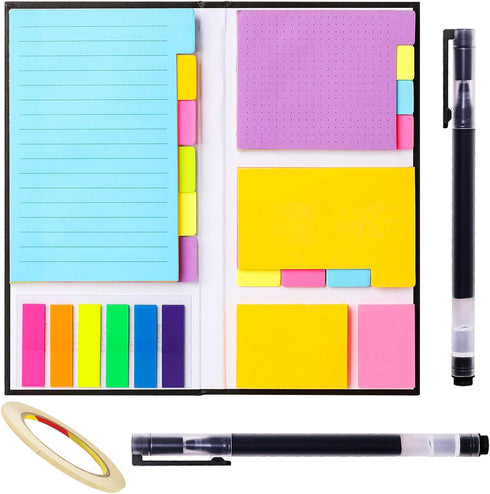 Sticky Notes Set, 410 Pack Colored Divider Sticky Notes Pads for School, Office, Planner, Book Notes, Bible Sticky Notes