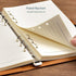 Leather Journal Refillable Notebook, A5 Binder 6 Ring, Thick Lined Journal Ruled Notebook, Magnetic Buckle Closure,
