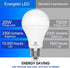 E ENERGETIC LIGHTING 4 Pack 150 Watt LED Light Bulb, Super Bright A21, 5000K Daylight, 2300LM