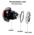 Waterproof Momentary Push Button Switch - 12MM Normal Open Mini Micro Switch ON-Off, 35PCS in 7 Colors