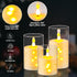 Da by Flameless Candle for Outdoor Use, Battery Powered LED Pillar Candle with Remote Control, 3 Piece Set