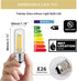 T10 Led Bulb 5000K 3.2 inches, e26 Led Bulb 60 watt Equivalent Dimmable, T25 Tubular Light Bulb, Edison Bulbs 6W e26 Medium Base Lightbulb UL Listed, Pack of 4 by NOVELUX