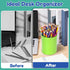 9 Pack Metal Pen Holders, Colorful Desktop Pencil Cups, Mini Pencil Bucket, Makeup Brush Storage Organizers, Crayon