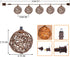 10 Bulbs 9.84FT Vigdur Rattan Ball String Lights, Boho Lantern String Lights with Led Connectable, Indoor Outdoor