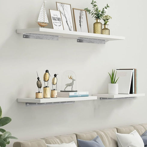 4 Pack 14.8" Furniture,375mm L Bracket, Heavy Duty Corner Brace, Metal Shelf Bracket Angle Bracket for Shelves