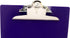 Saunders 21606 Recycled Plastic Clipboard with Ruler Edge, 8 1/2 x 12 Sheets, 1" Clip Cap, Purple
