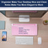 TSJ OFFICE Desktop Whiteboard Dry-Erase Board, Computer Keyboard Stand with Drawer, Desk Organizers for Office