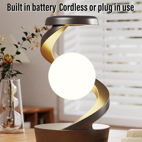 SUNGOOYUE Levitation Table Lamp, Smart Control Night Light Rotating Floating RGB Color Changing Desk Lamp for Room