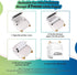 5 5 Rolls Thermal Printer Paper & Rolls Self-adhesive Stickers, White Printer Paper For Mini Sticker Receipt Printer