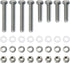 16PCS 304 Stainless Steel Post Attachment Kit, Sign Mounting Hardware, Bolts and Nuts for U Channel Post