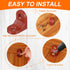 50pcs 0.7"x0.9" (16.6x23.1mm) 90 HARFINGTON Plastic l Brackets Small Round l Shape Bracket Degree Right Angle Corner
