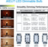 Dimmable Bulb, 2W(25-Watt 3000K, A15/A50 E26 Bulbs 6-Pack Globe LED Equivalent), Soft White Base Edison LED Light