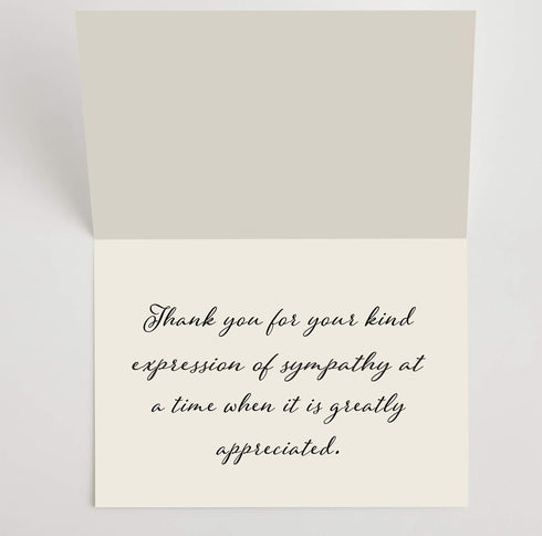 MPC Brands (50, Funeral Thank You Cards - Sympathy Bereavement Thank You Cards With Envelopes - Message Inside Rose)