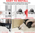MBBEST Portable Door Lock & Alarm, Dual Protection Security Devices for Hotel Travel Home Apartment, Red/Black