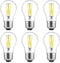Gozelux A15 LED Bulbs, Vintage Edison Bulbs, Dimmable, Clear Glass, E26 Medium
