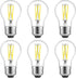 Gozelux A15 LED Bulbs, Vintage Edison Bulbs, Dimmable, Clear Glass, E26 Medium