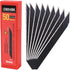 Gomake 9mm Utility Knife Replacement Blades, 30 Degree Snap Off Carbon Steel Blades for Hobby, Craft, Box Cutter, 100PCS