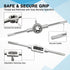 80pcs Set, Set, M3 M12 GMTOOLS Tap and Die SAE and Metric Tap Die Wrench Metric Standard to Coarse Fine Rethreading