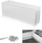Gutter Valley Splash Guard - Aluminum Rain Diverter for Valley, Corner or Straight, 10 Inch Each (4 Pcs White)
