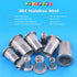 Glarks 20Pcs 3/8''-16UNC 304 Stainless Steel Rivet Nuts Flat Head Threaded Insert Nutserts Set